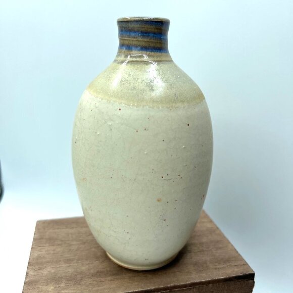 Vase Art Studio Pottery Signed 6 inch earthen tones